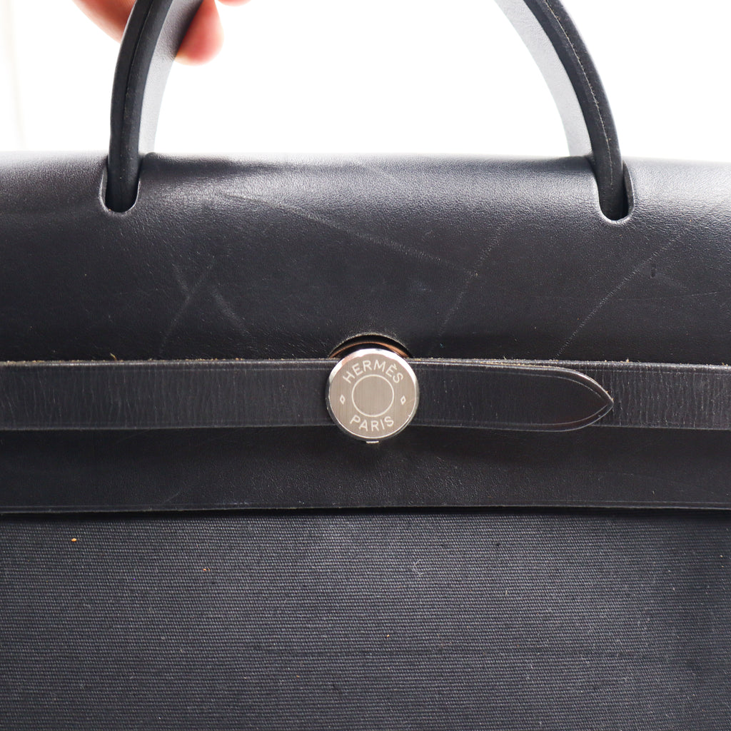 Hermes Herbag Black PM - 874